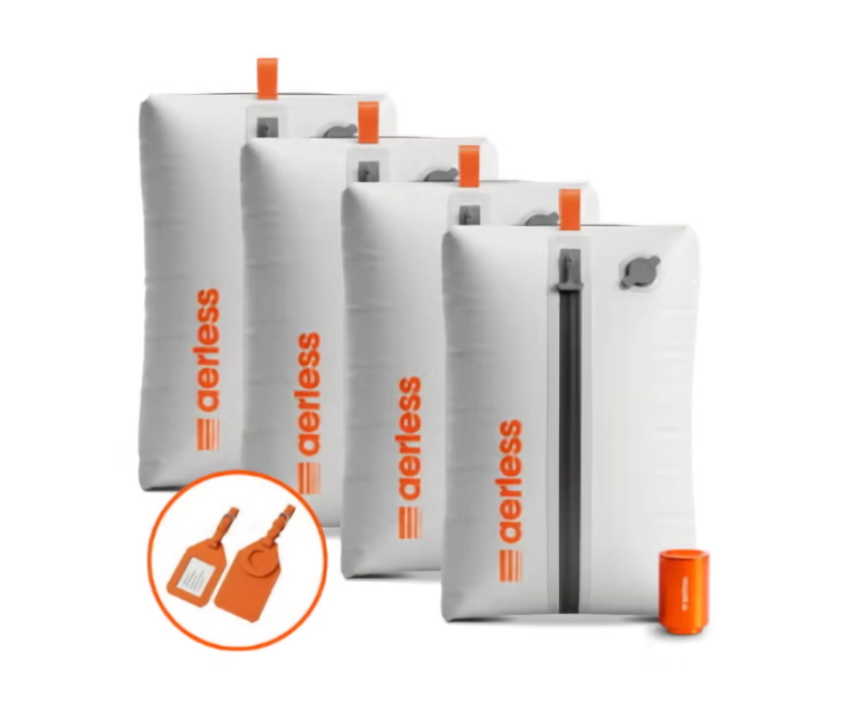 Aerless 4 Vacuum Bag Kit + FREE Luggage Tag